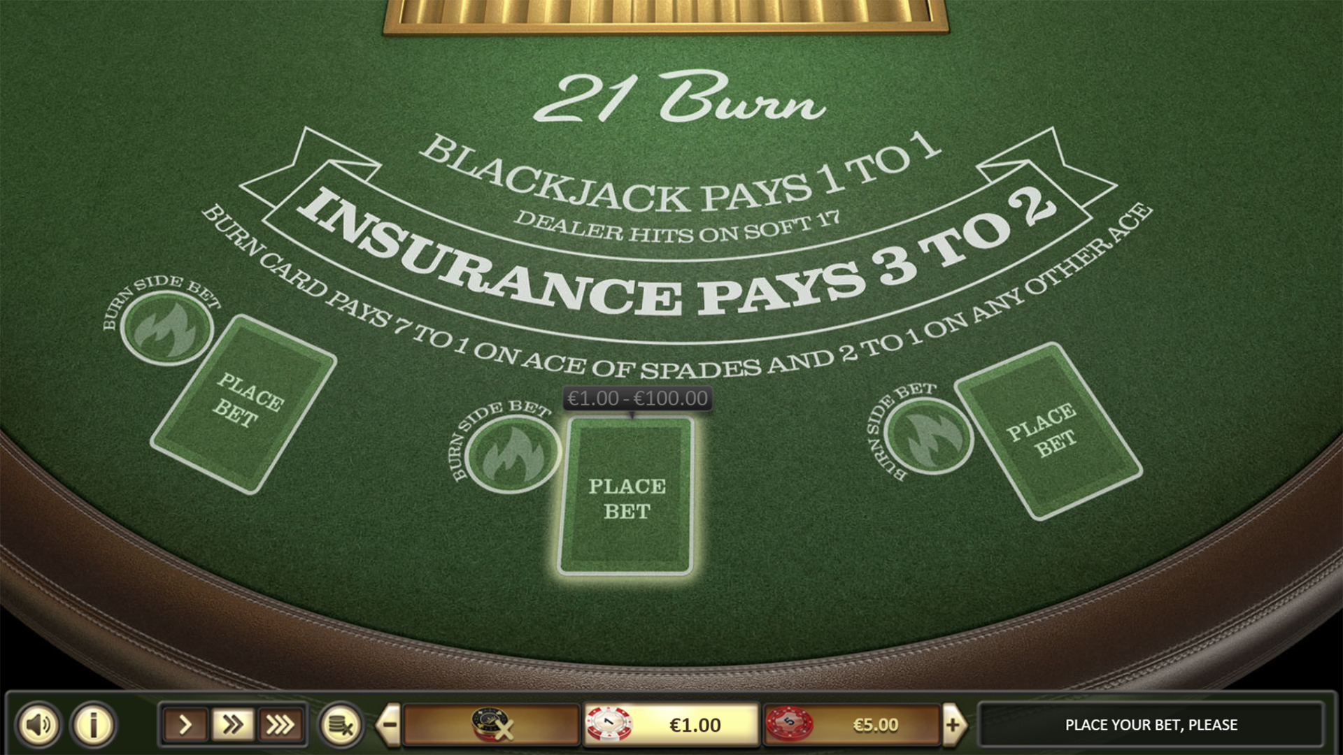 21 Burn Blackjack - Screenshot 01