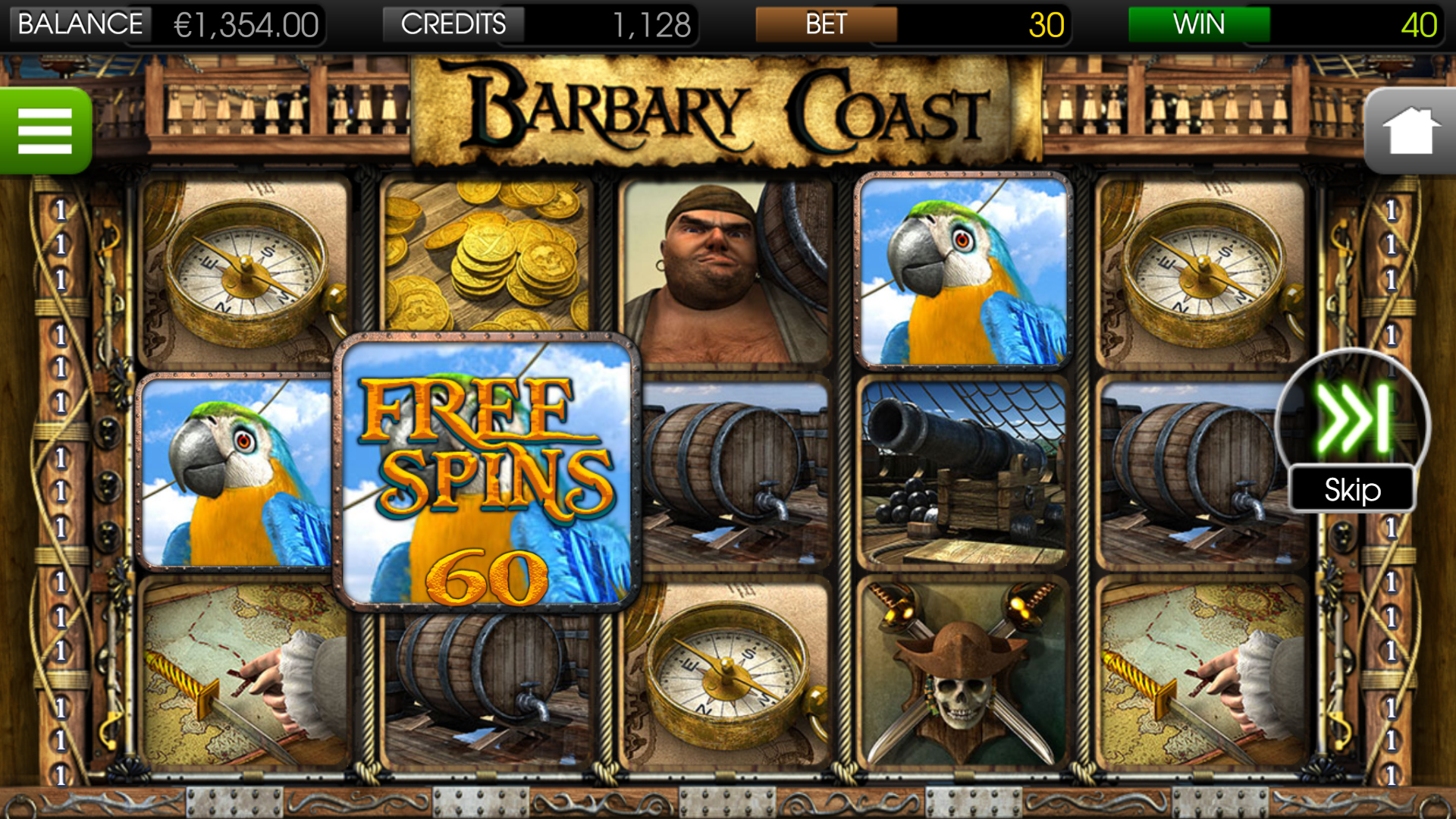 Barbary Coast - Free Spins