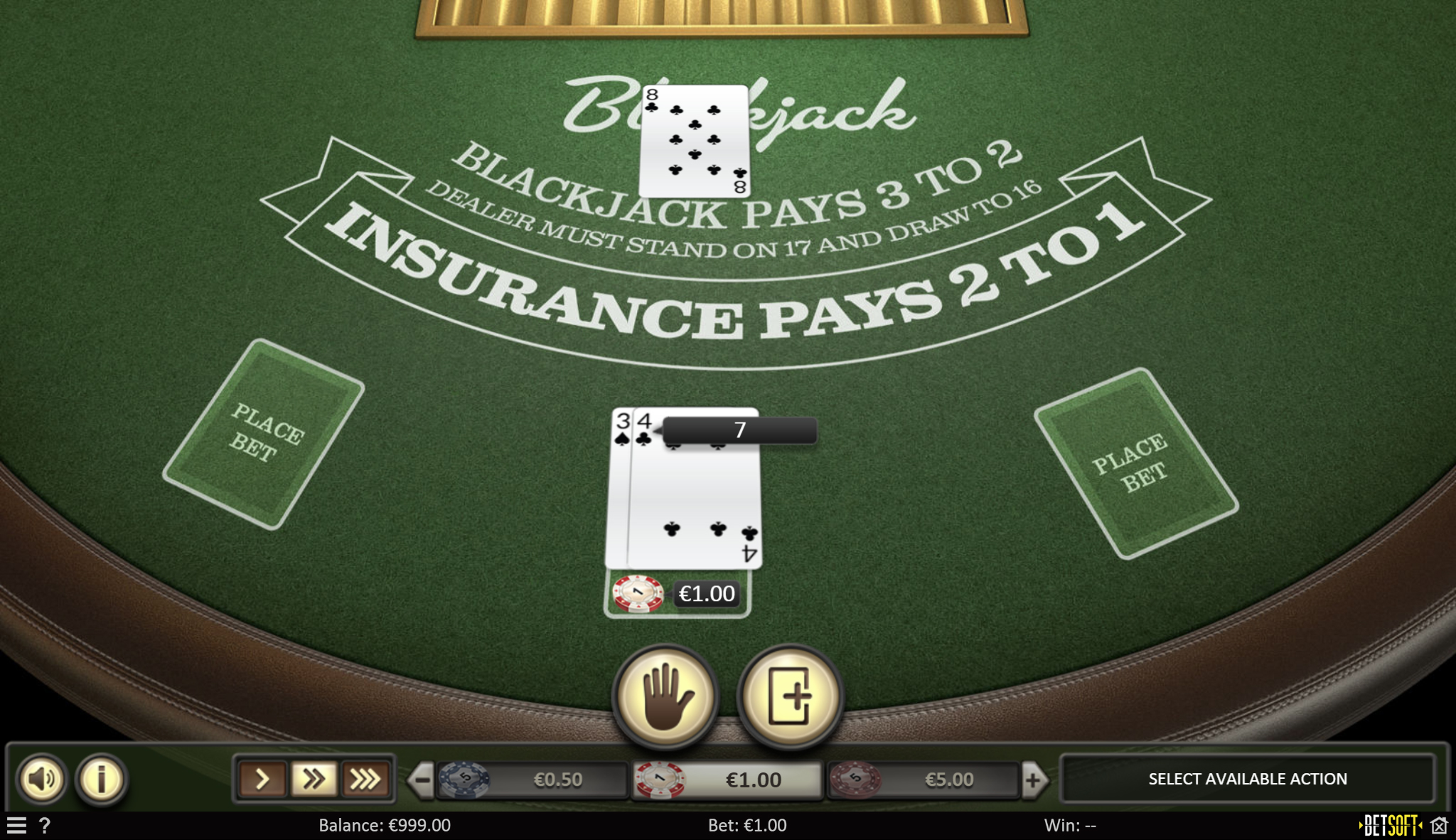 European Blackjack - Screenshot 02