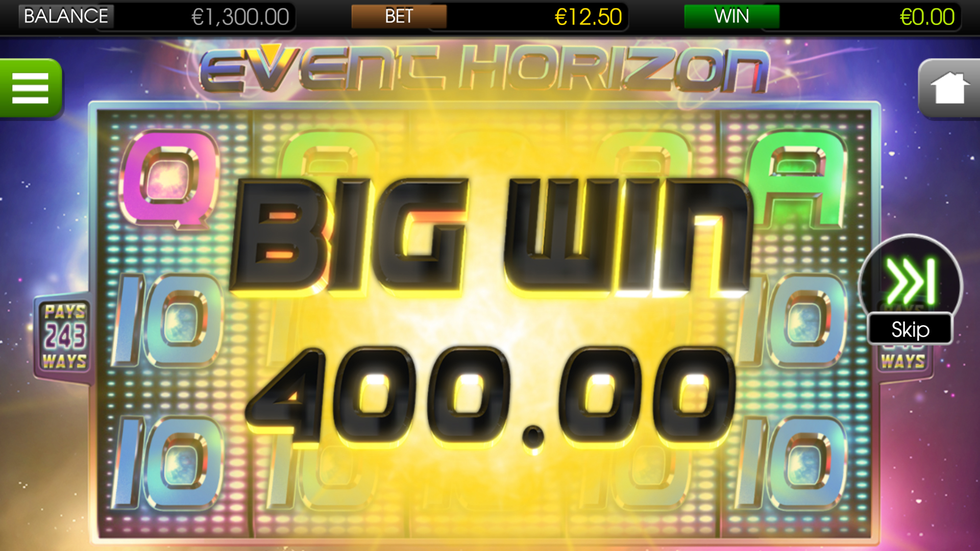 Event Horizon - Big Win