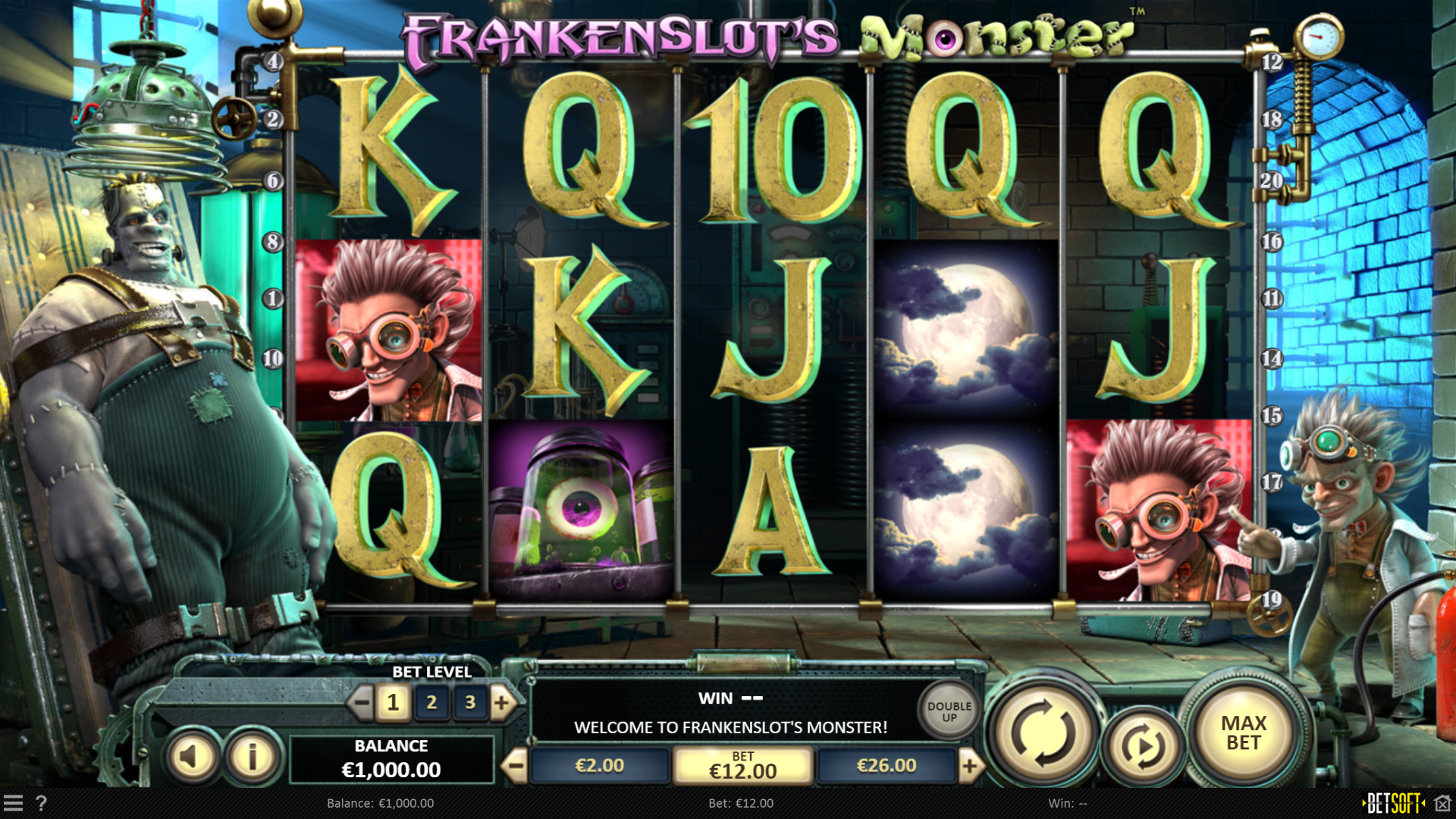 Frankenslot's Monster - Main Game