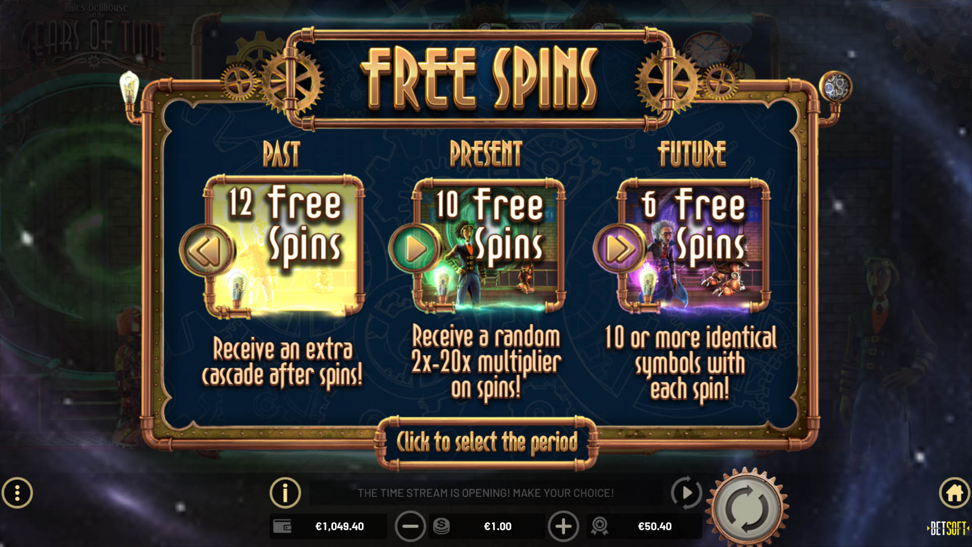 Gears Of Time - Free Spins