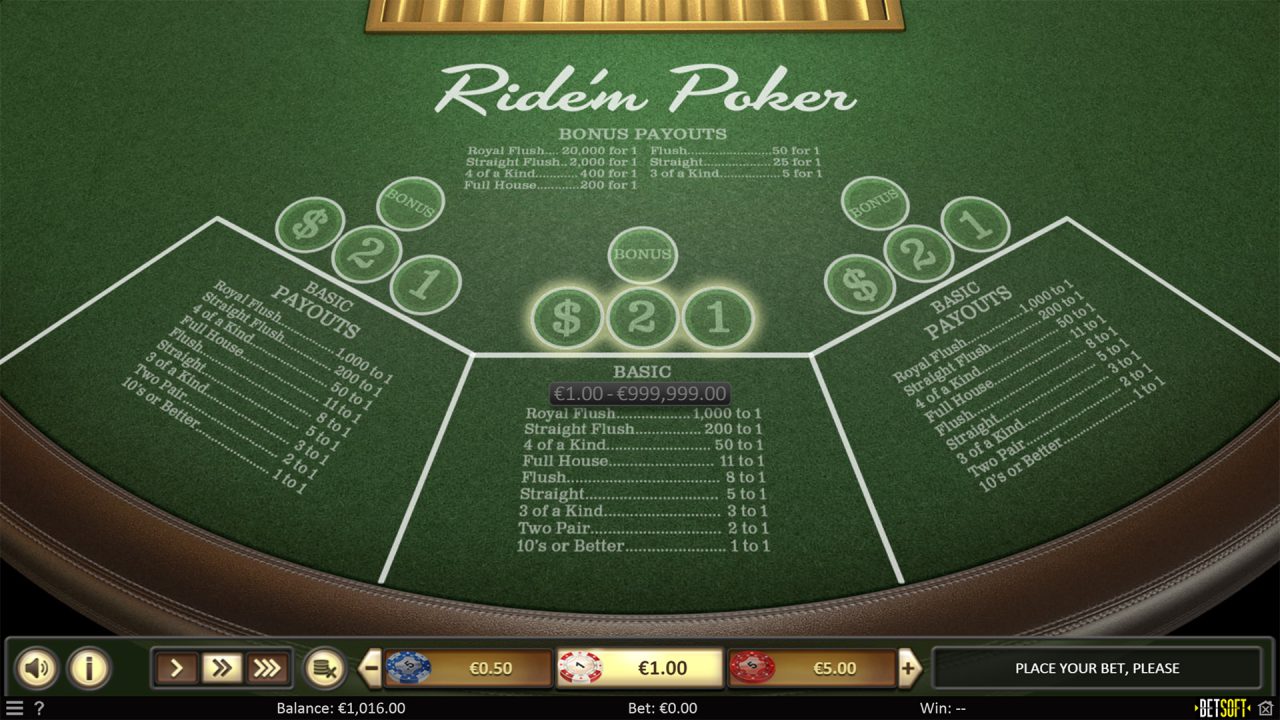 Ride'm Poker - Screenshot 01