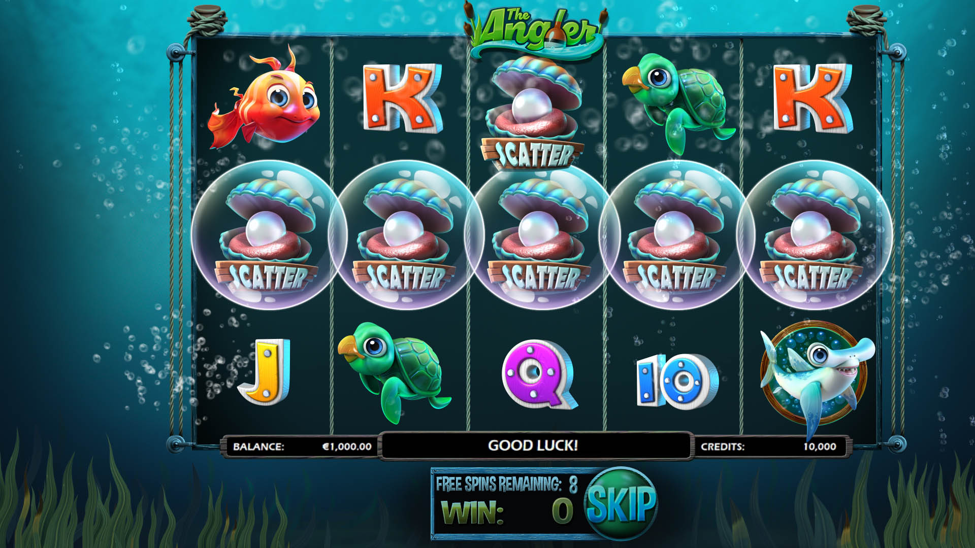 The Angler - Oyster Free Spins