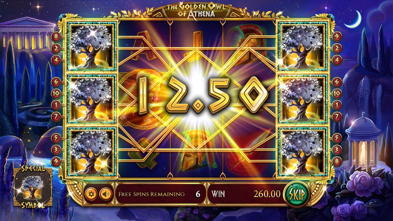 The Golden Owl Of Athena - Free Spins With Special Symbol