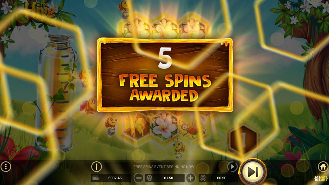 The Hive - The Sticky Sweet Free Spins Meter