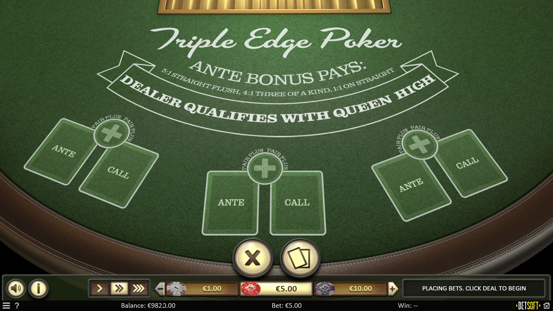 Triple Edge Poker - Screenshot 01
