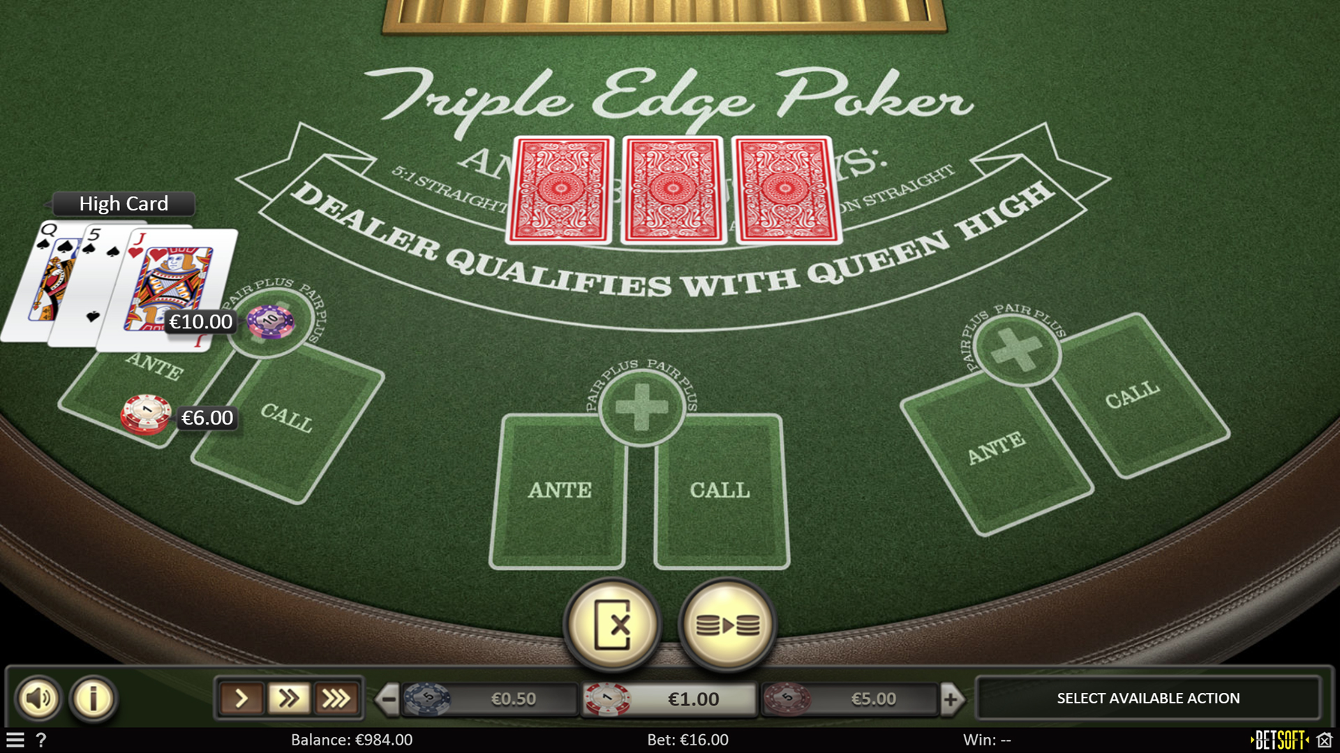 Triple Edge Poker - Screenshot 02