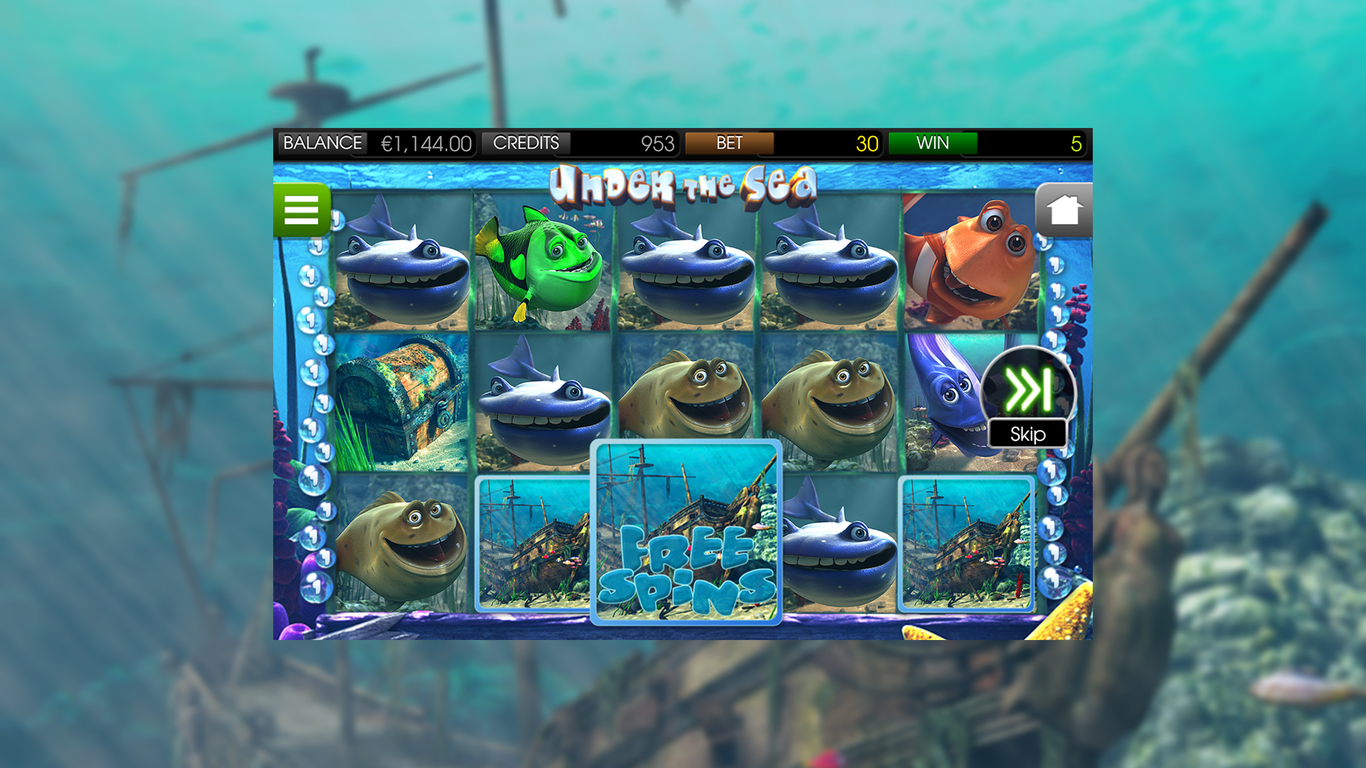 Under The Sea - Free Spins