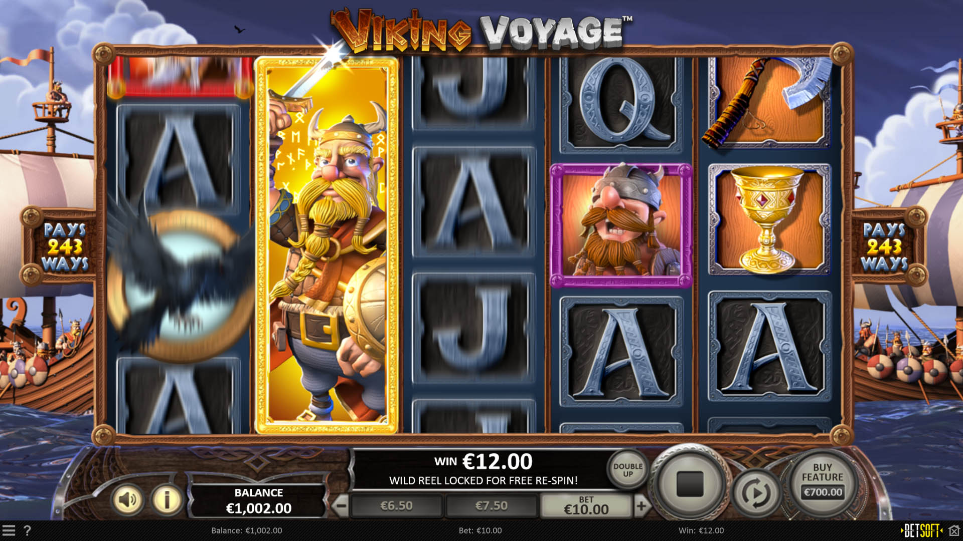Viking Voyage - Golden King Wilds And Respins