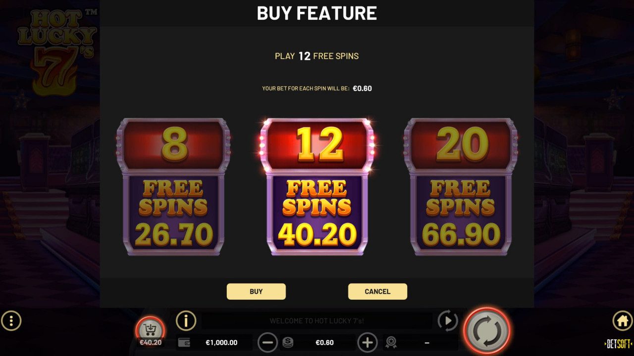 Hot Lucky 7's - Buy Feature