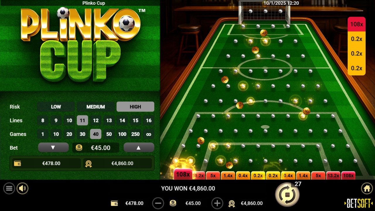 Plinko Cup - Biggest Win