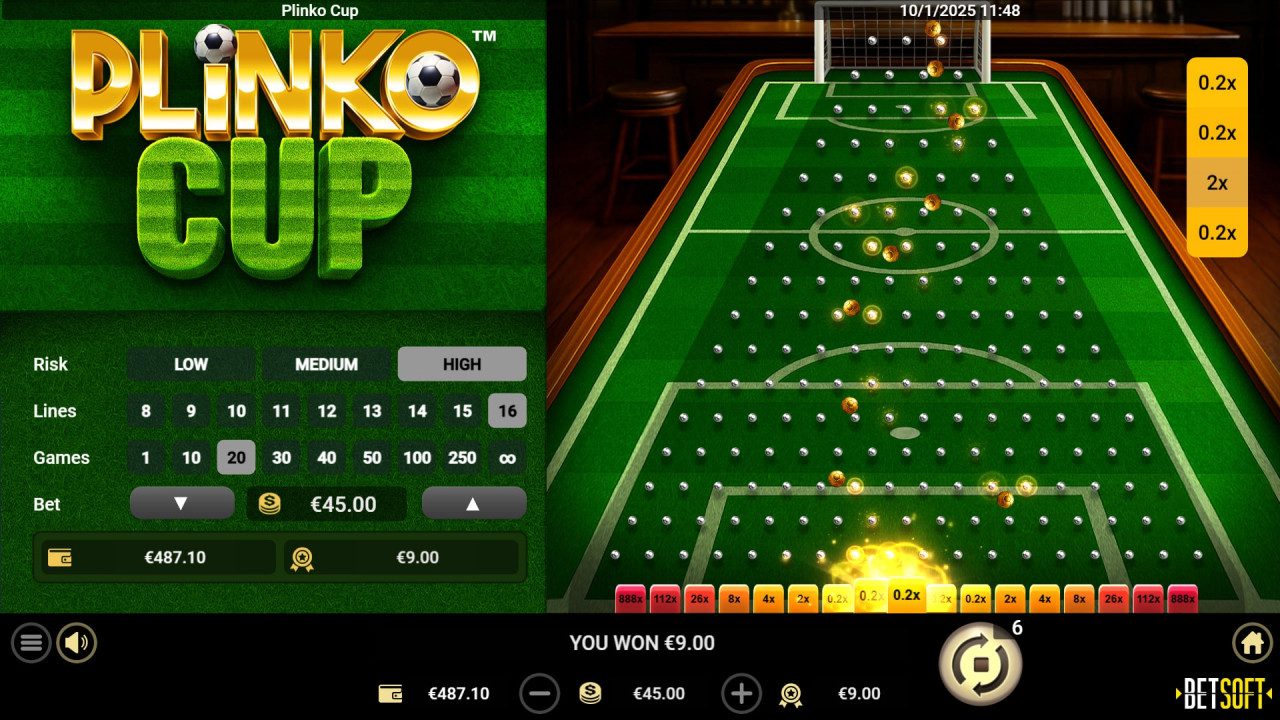 Plinko Cup - Maximum Lines