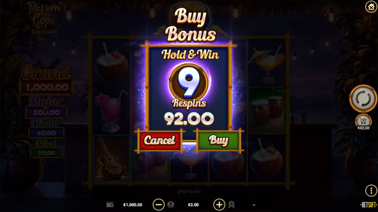 Return to the Copa - Buy Features