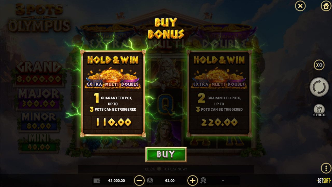 3 Pots of Olympus - Buy Bonus