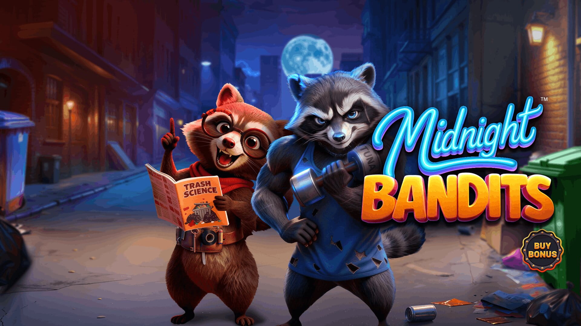 Betsoft Gaming Presents: MIDNIGHT BANDITS<sup>TM</sup>, When the city goes dark, the Midnight Bandits come out to play.