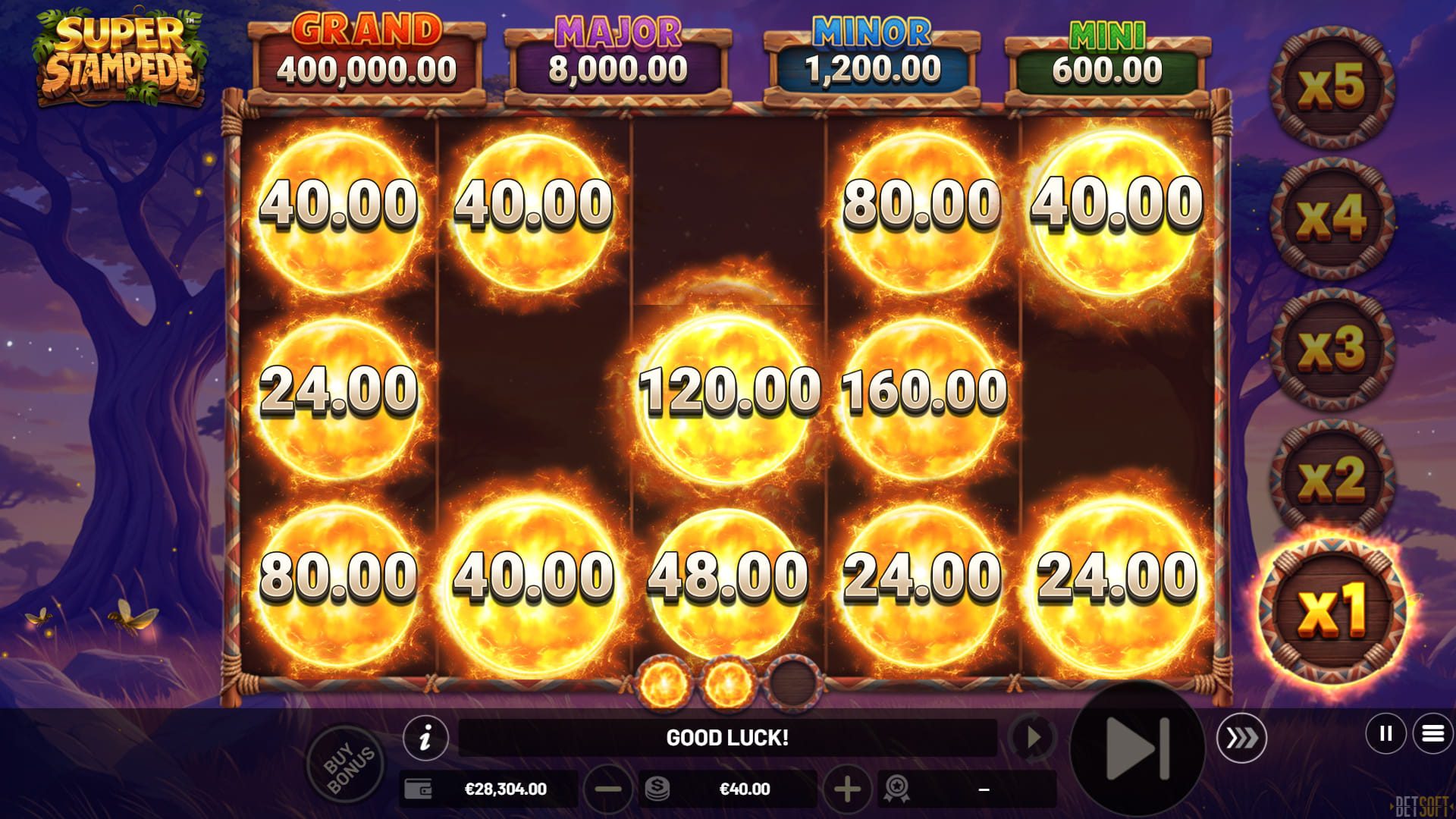 Super Stampede - Hold & Win