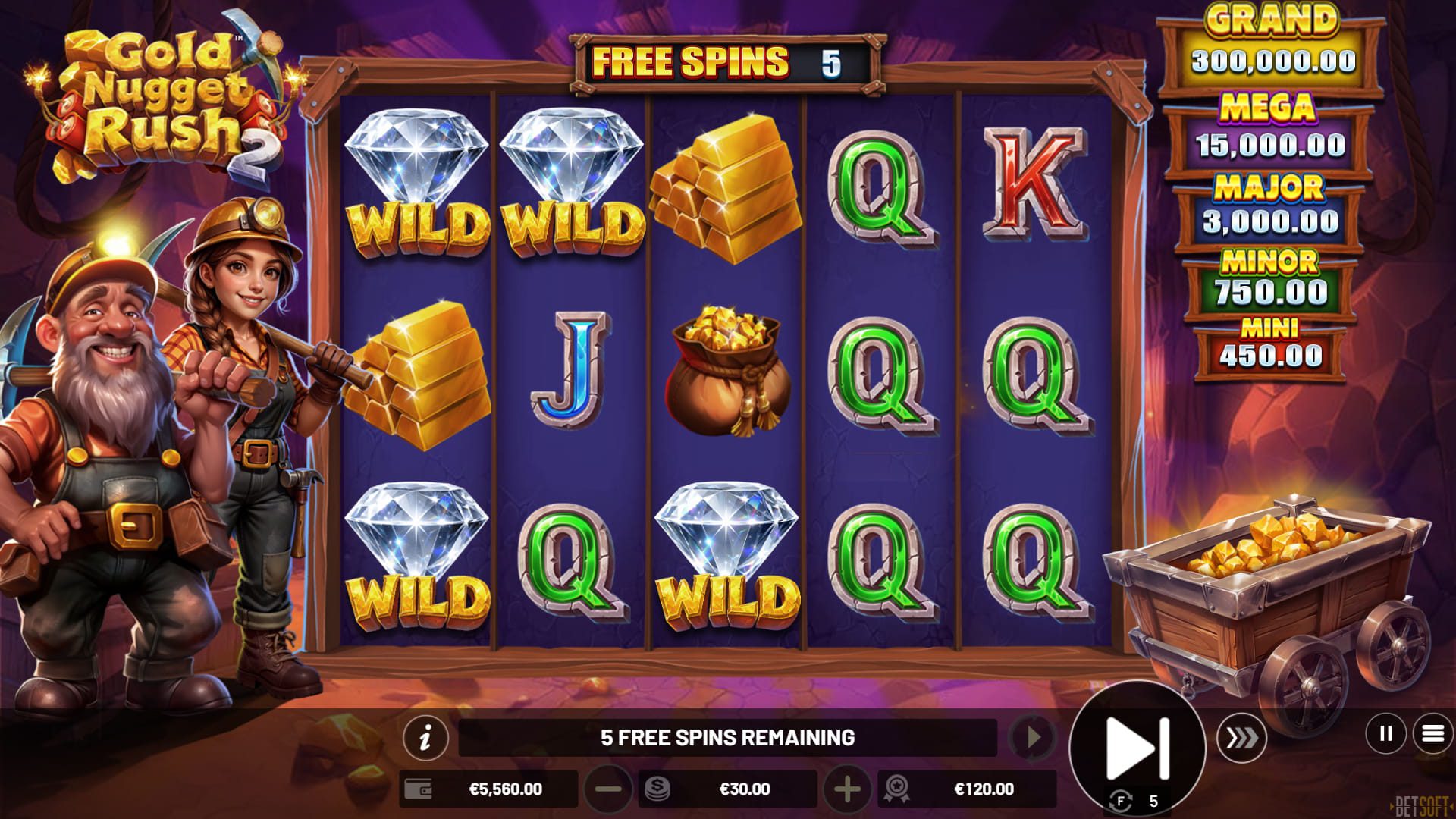 Gold Nugget Rush 2 - Free Spins