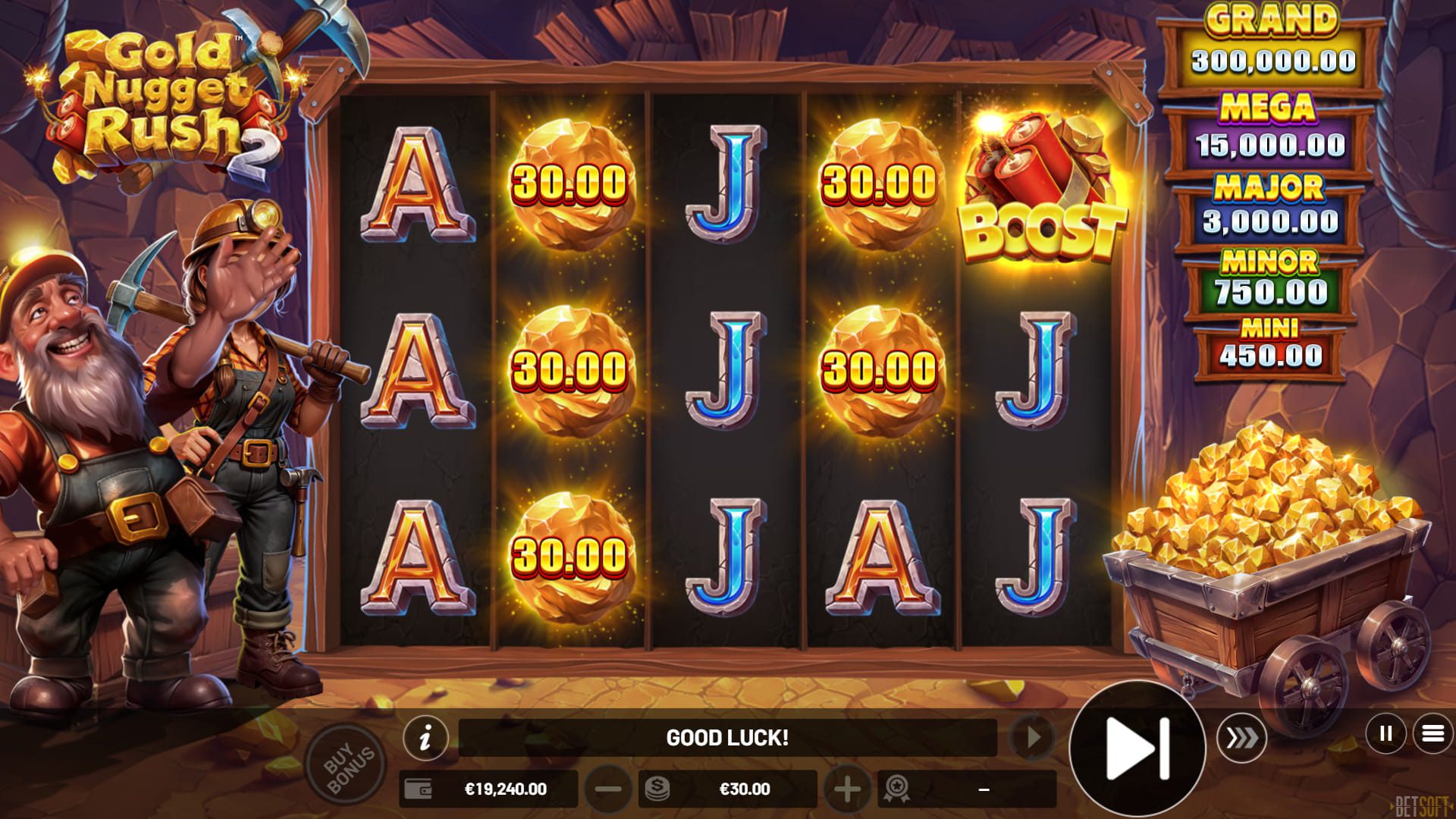 Gold Nugget Rush 2 - Hold & Win Boost