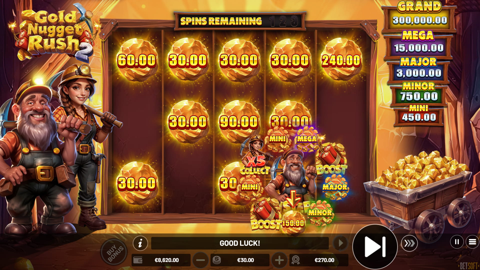 Gold Nugget Rush 2 - Hold & Win Mystery