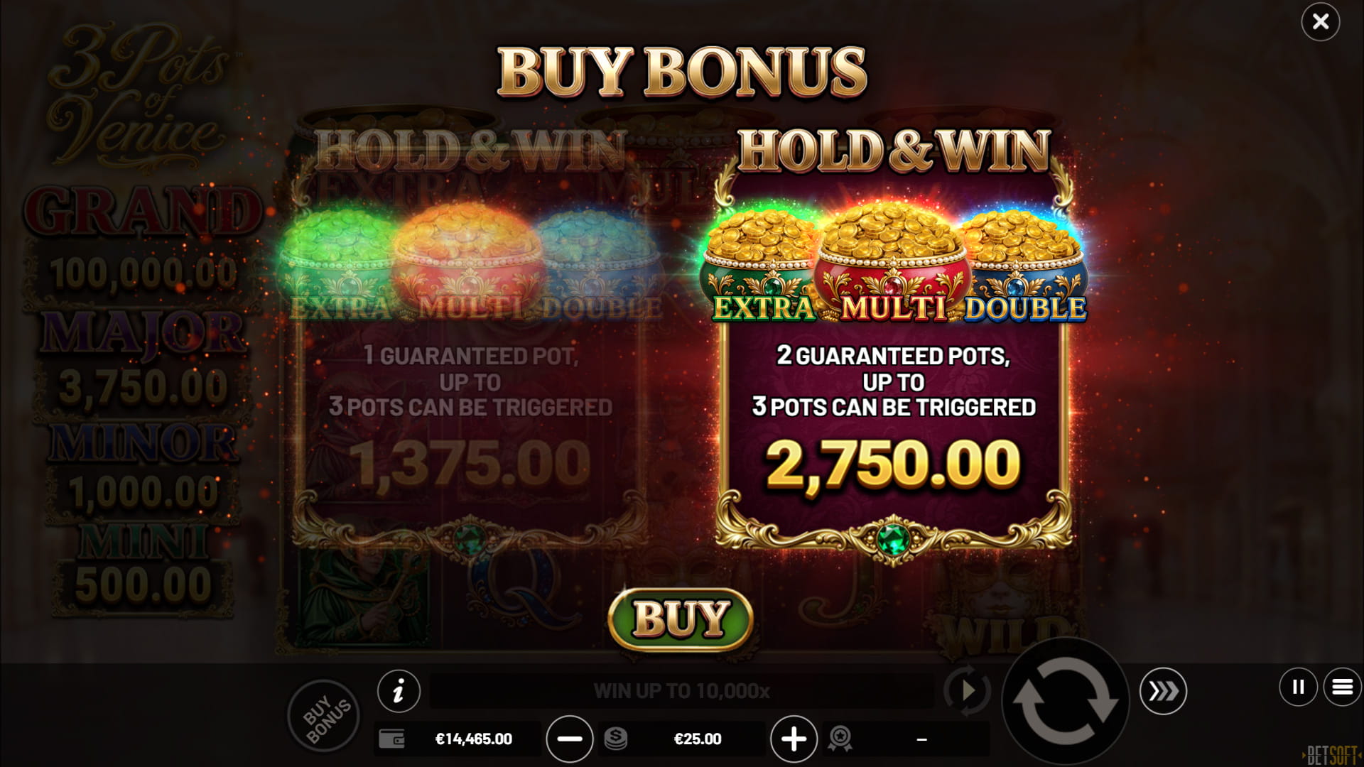 3 Pots of Venice - Buy Bonus