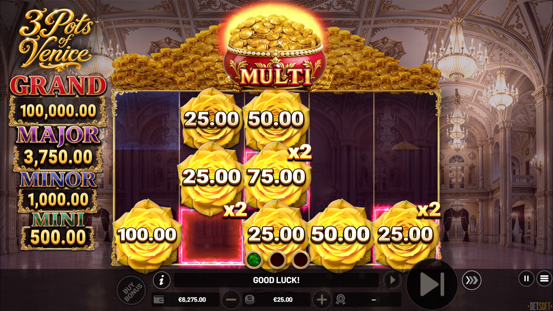3 Pots of Venice - Hold & Win