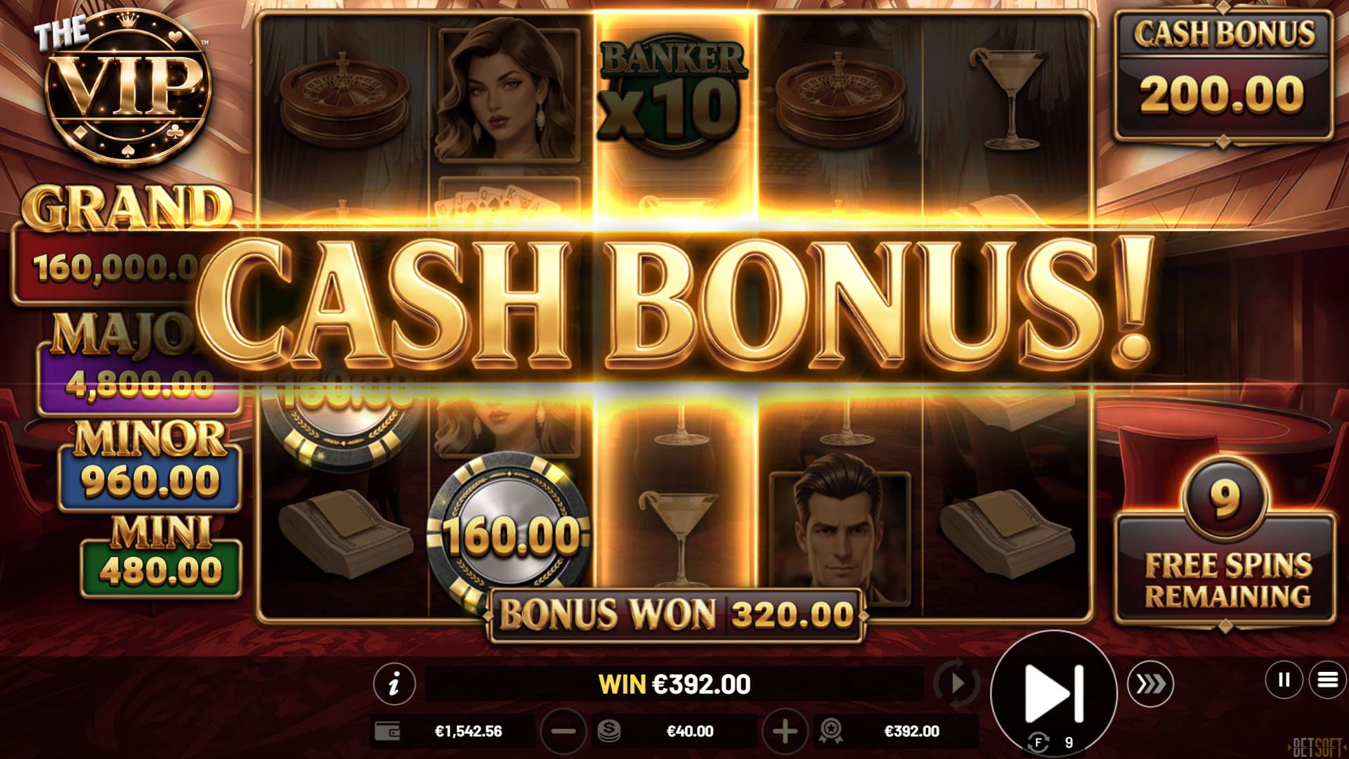 THE VIP - Cash Bonus