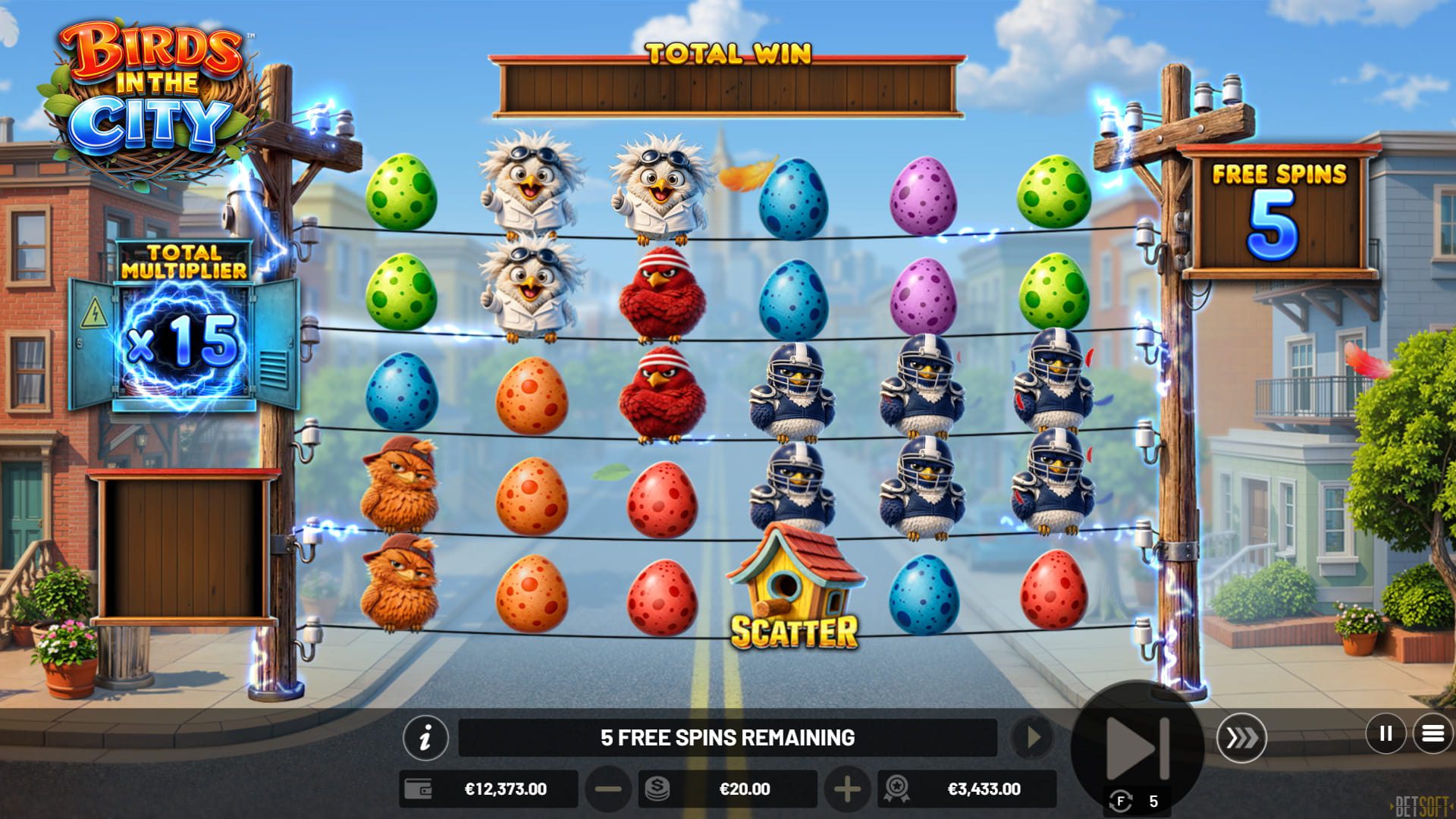 Birds in the City - Free Spins