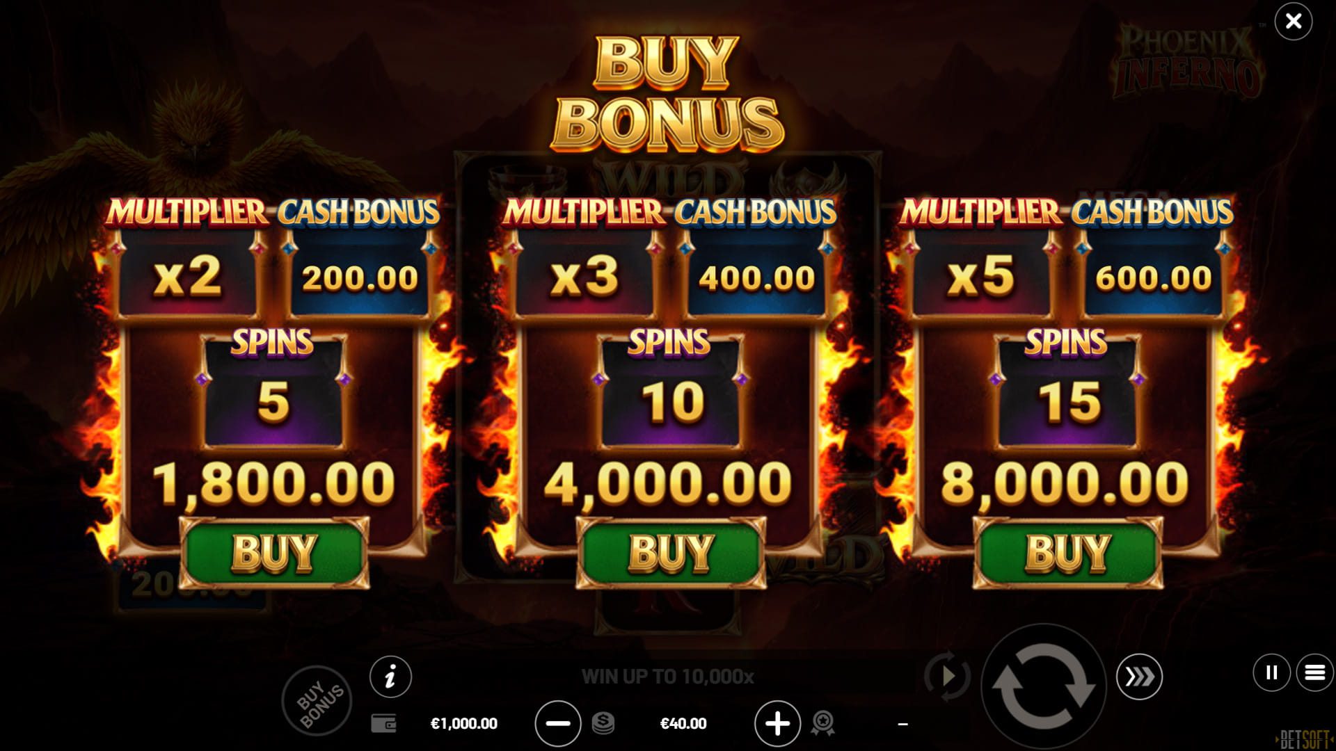 Phoenix Inferno - Buy Bonus